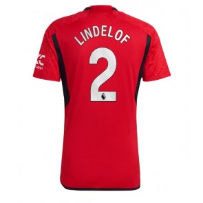 Maillot de foot Manchester United Victor Lindelof #2 Domicile 2023-24 Manches Courte